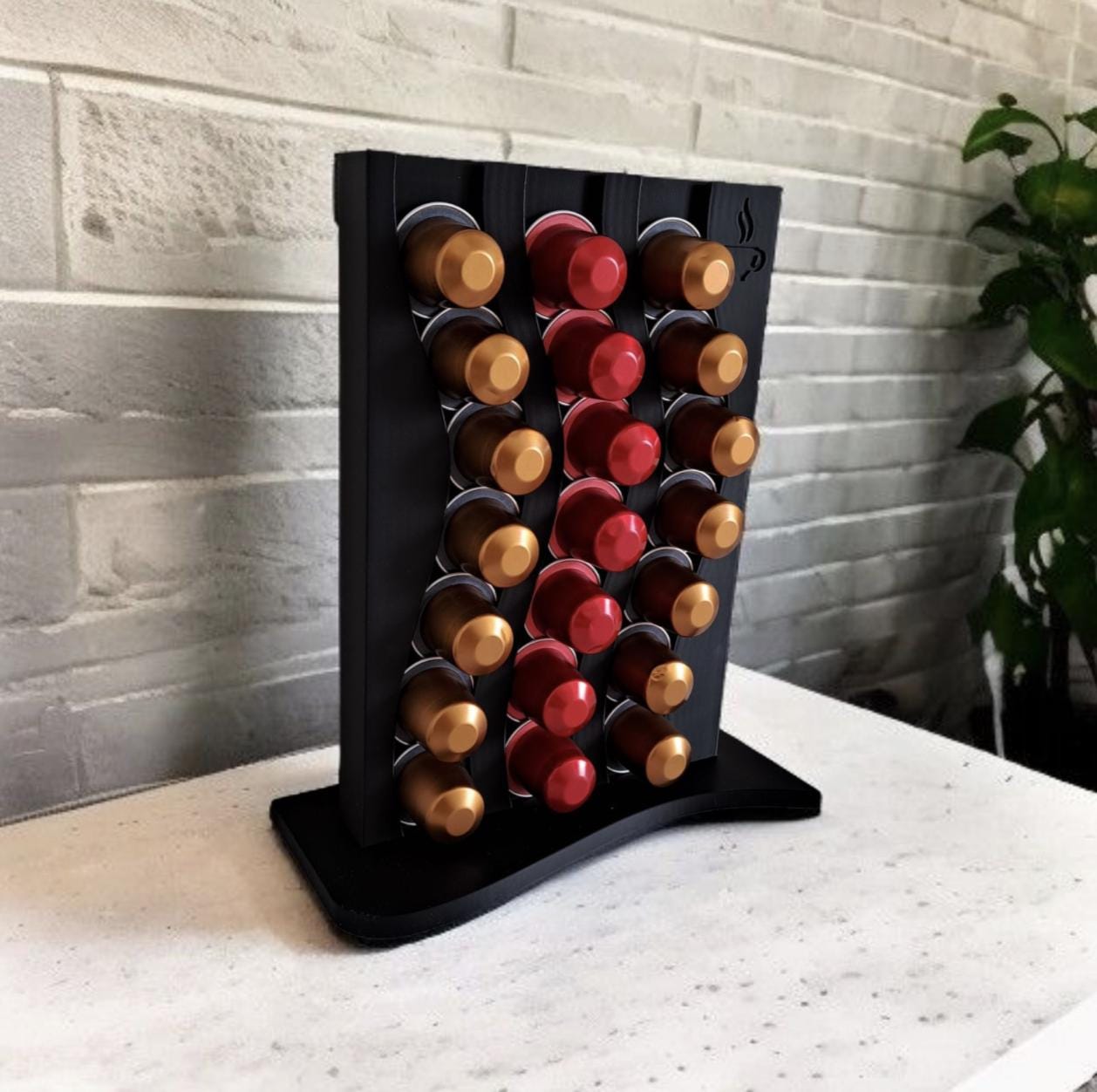 Modern Vertical Nespresso Capsule Holder – Coffee Station Organizer