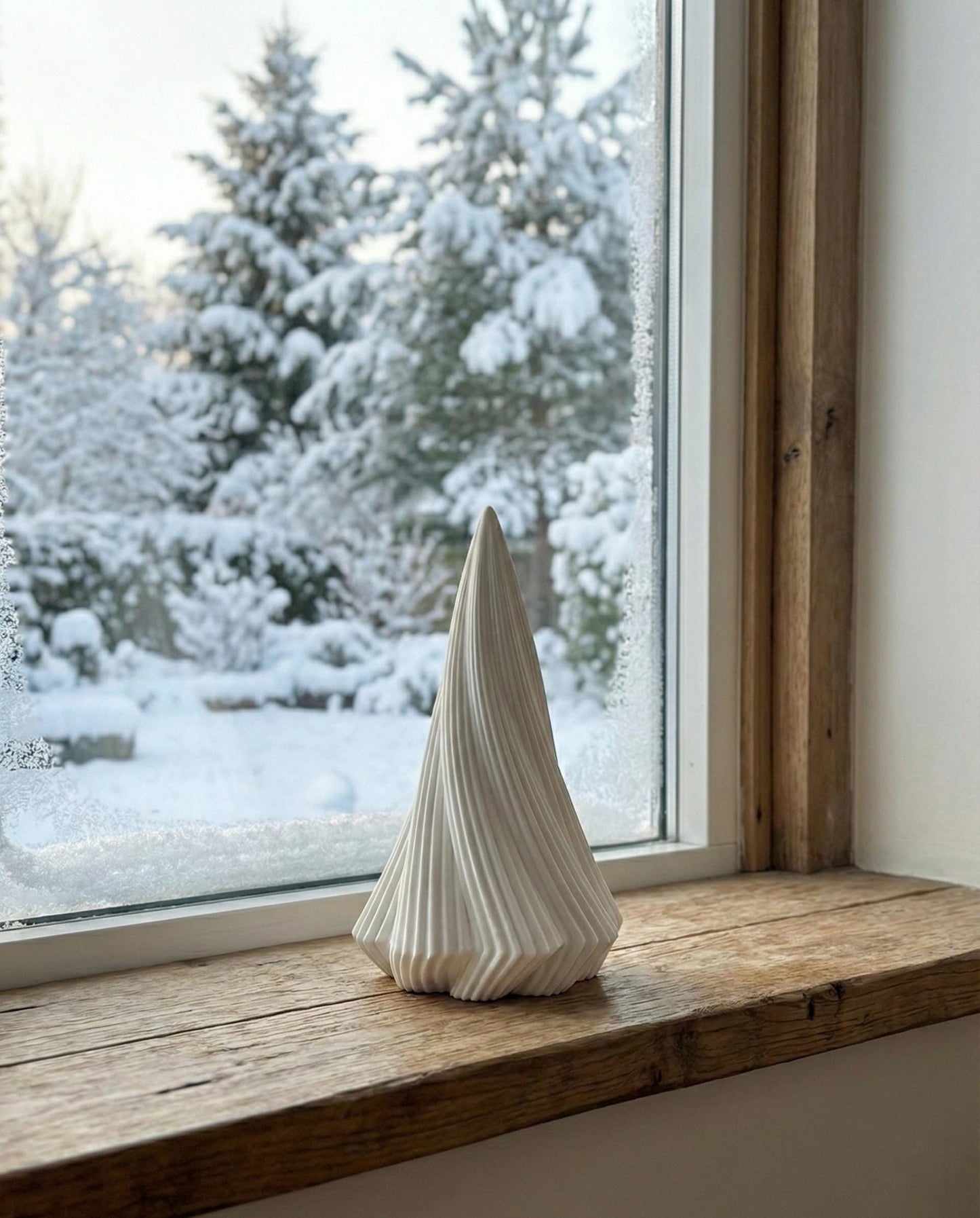 Nordic Folded Christmas Sculpture | Modern Winter Accent