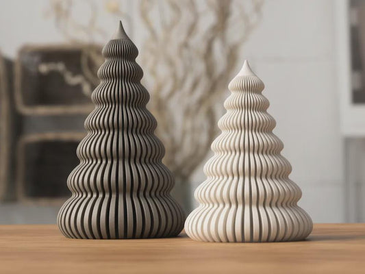 Modern Spiral Christmas Tree Decor – Minimalist Holiday Tabletop Accent – Nordic Winter Home Decoration
