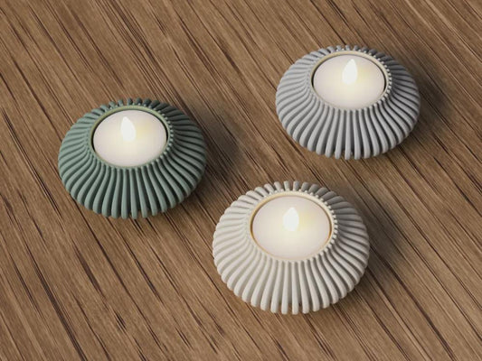 Minimalist Tealight Holder Set – Cozy Home Decor, Set of 3