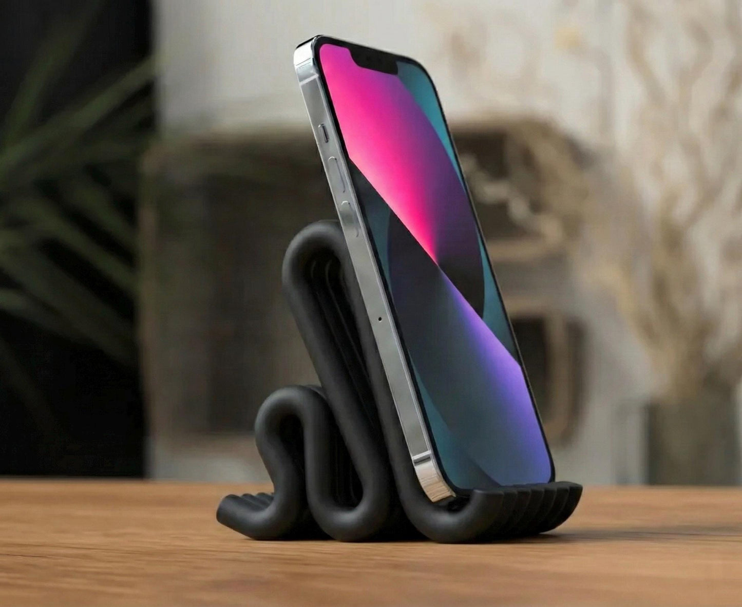 Modern Minimal Phone Stand – Sculptural phone Holder - Desk essentials