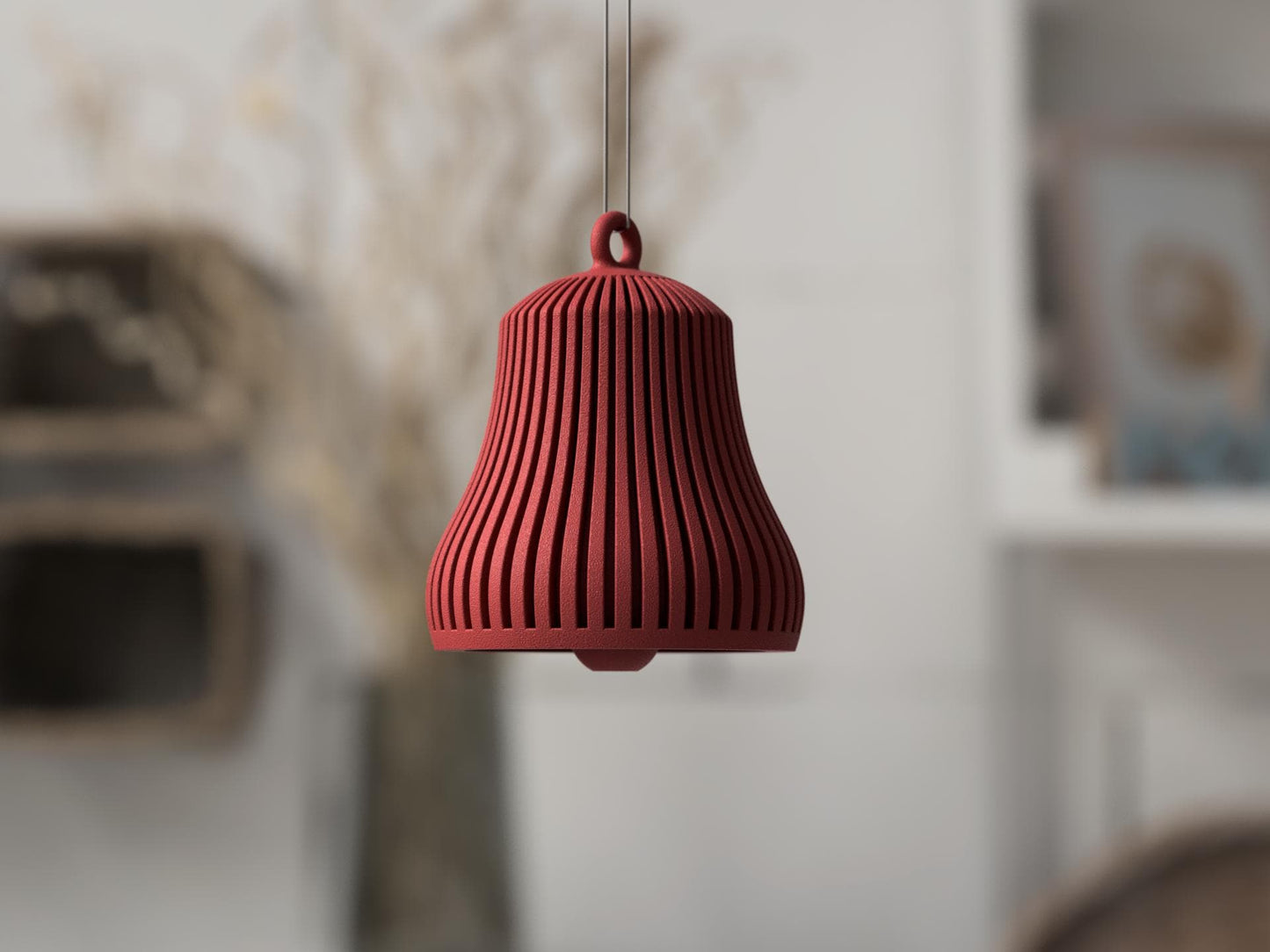 Modern Hanging Bell Ornament Set of 3 – Minimalist Home Decor