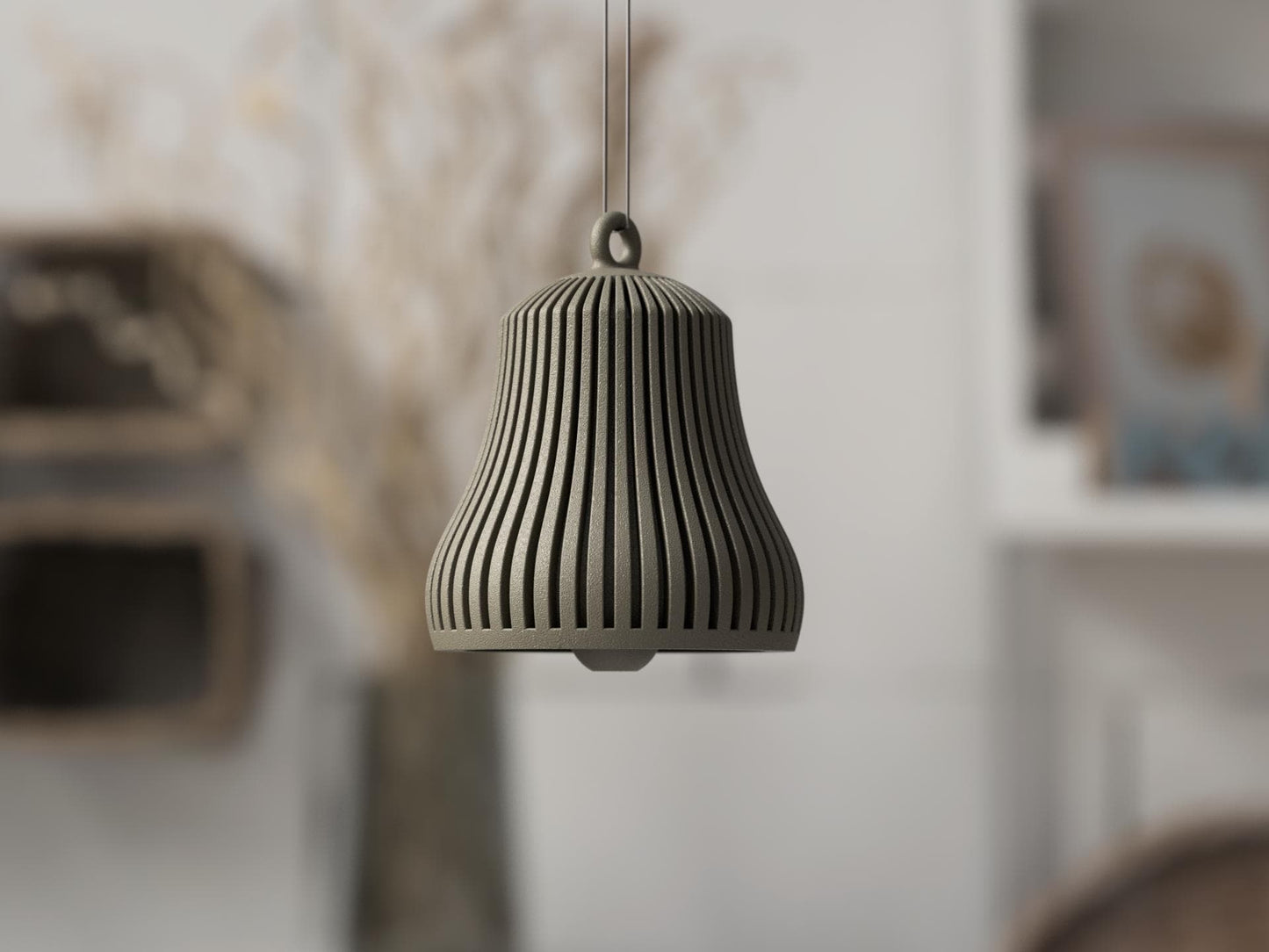 Modern Hanging Bell Ornament Set of 3 – Minimalist Home Decor