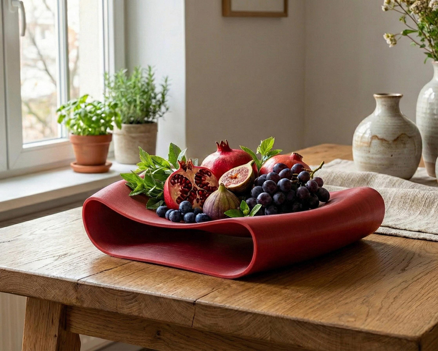 Modern Fruit Bowl – Minimalist Centerpiece for Kitchen, Dining Table & Home Décor, Fruit Tray
