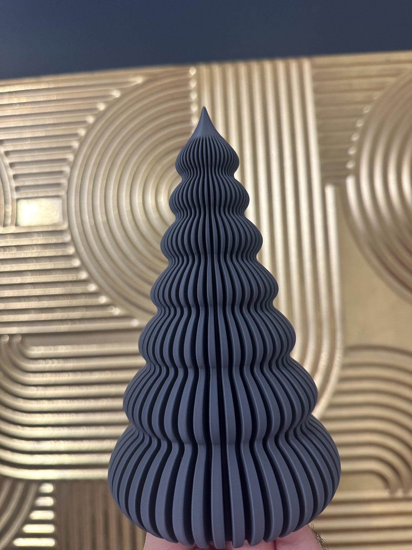 Modern Spiral Christmas Tree Decor – Minimalist Holiday Tabletop Accent – Nordic Winter Home Decoration