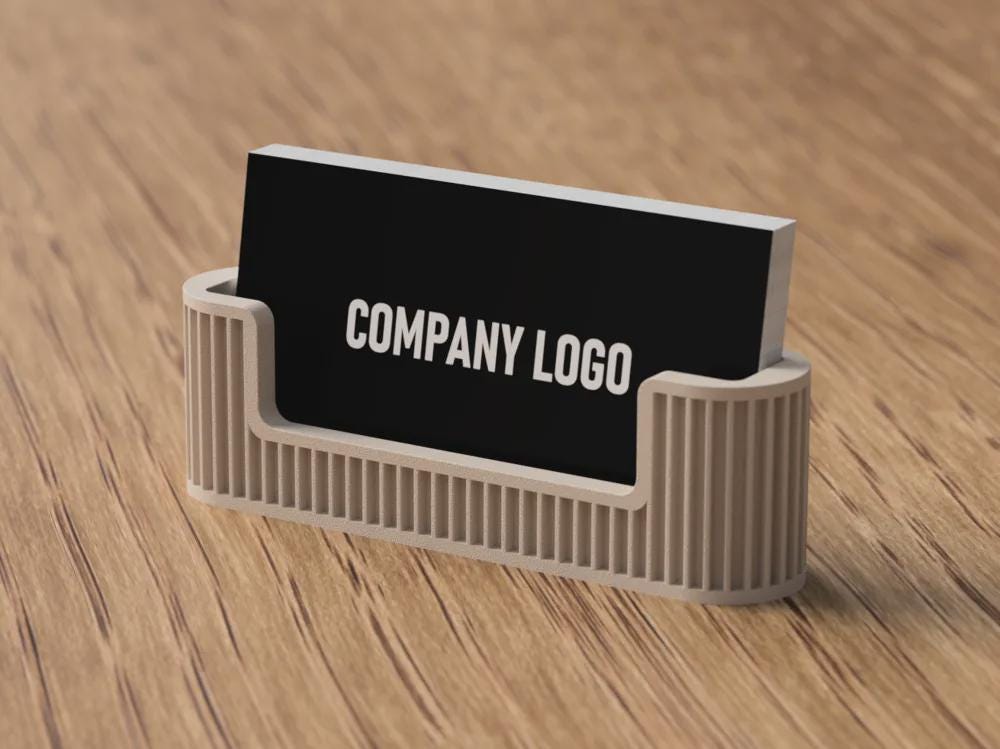 Minimalist Business Card Holder – Solid or Textured Finish