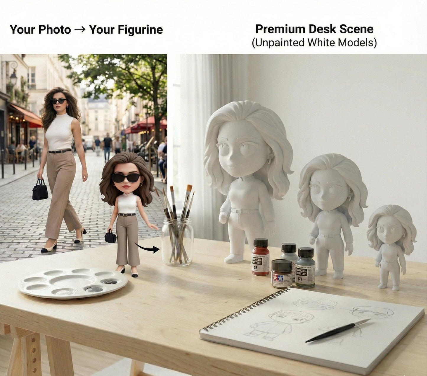 Custom 3D Figurine • Personalized Mini Character From Your Photo