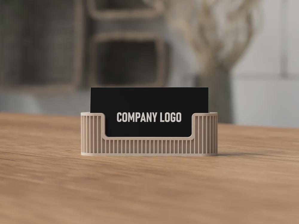 Minimalist Business Card Holder – Solid or Textured Finish
