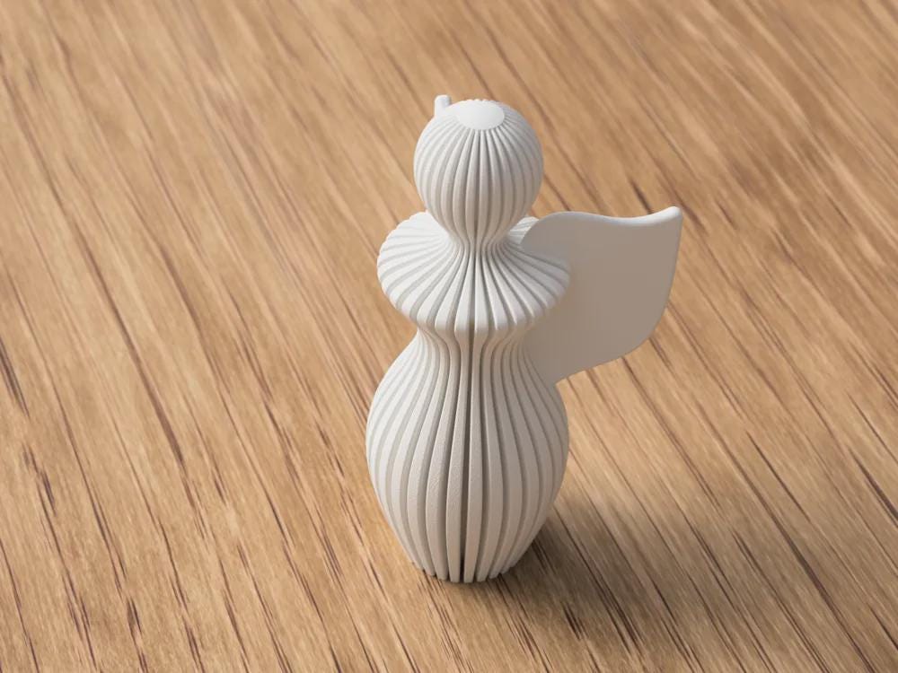 Modern Angel Statue – Minimalist Angel Sculpture | Aesthetic Home Decor Figurine