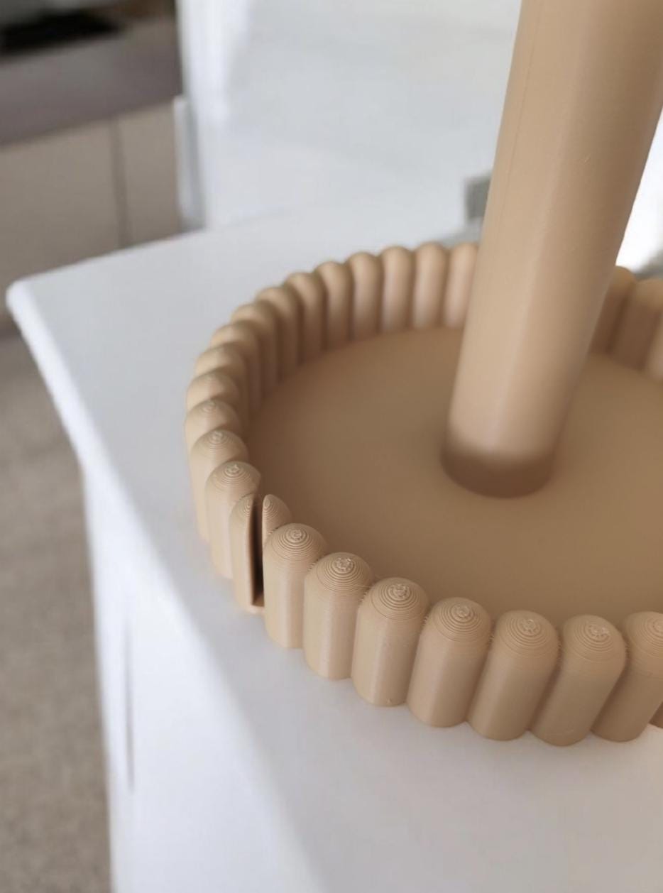Minimalist Paper Towel Holder | 3D Printed PLA, Scandinavian Kitchen Decor