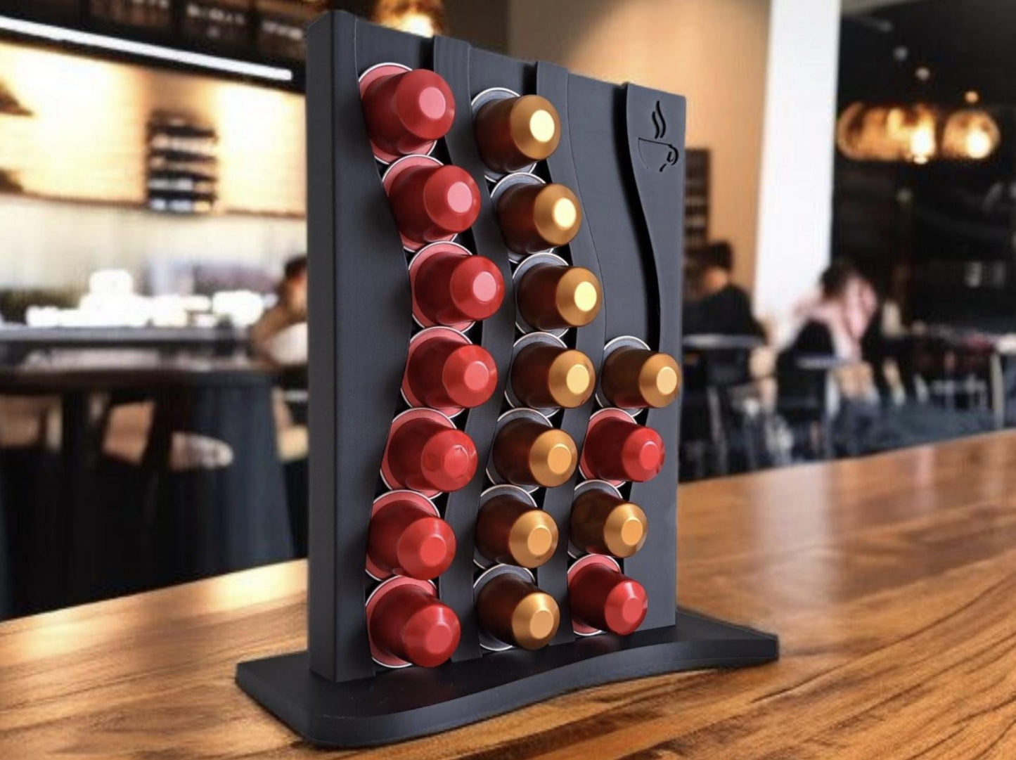 Modern Vertical Nespresso Capsule Holder – Coffee Station Organizer