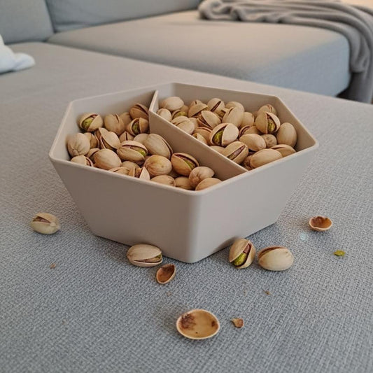 3D Printed Pistachio Bowl – Modern Snack & Shell Separator