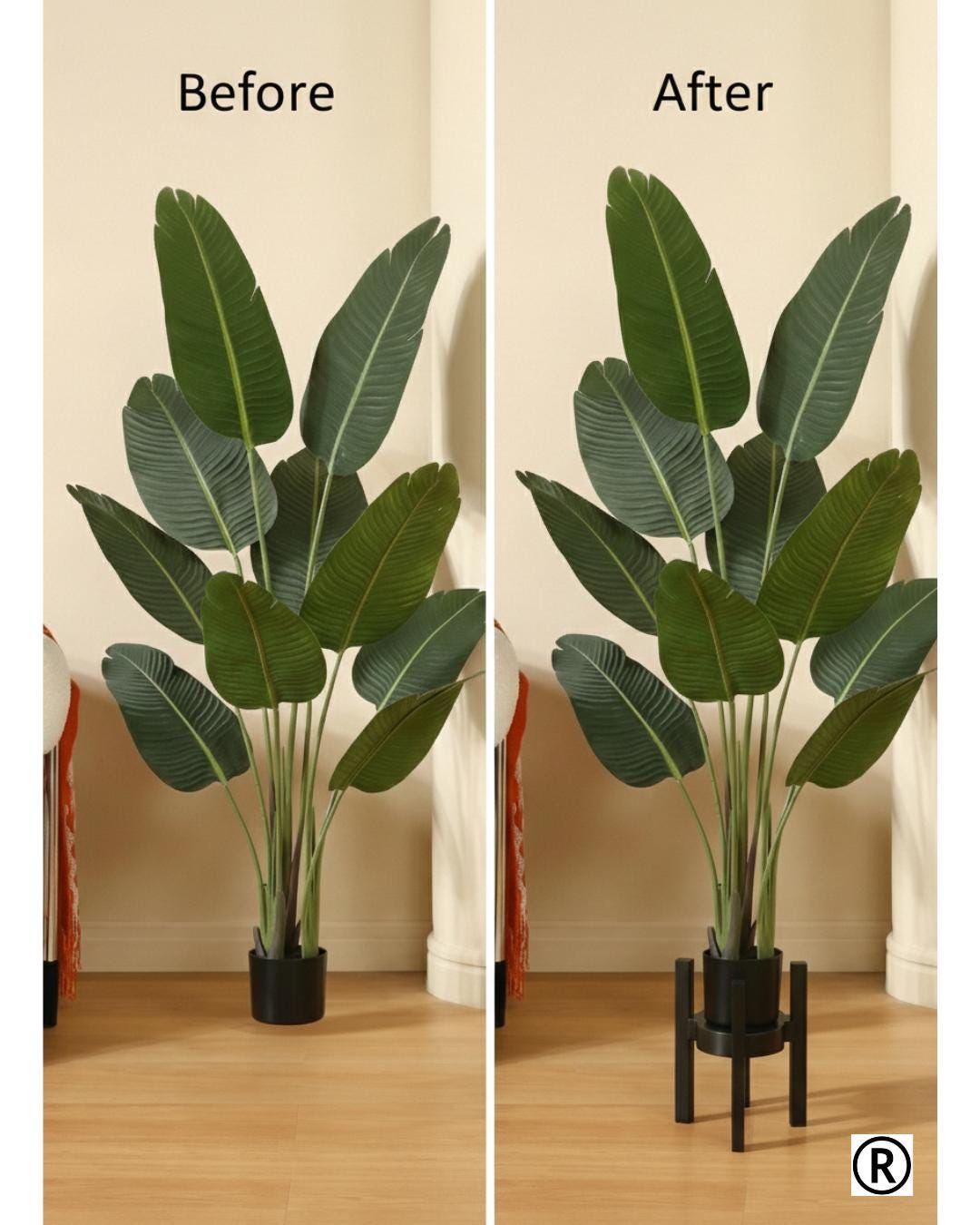 Casanova Aesthetic Plant Stand – Minimalist Modern Pot Holder – Indoor Planter Riser – Scandinavian Home Decor Small Plant Stool