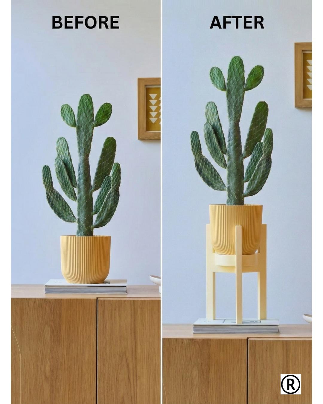 Casanova Aesthetic Plant Stand – Minimalist Modern Pot Holder – Indoor Planter Riser – Scandinavian Home Decor Small Plant Stool