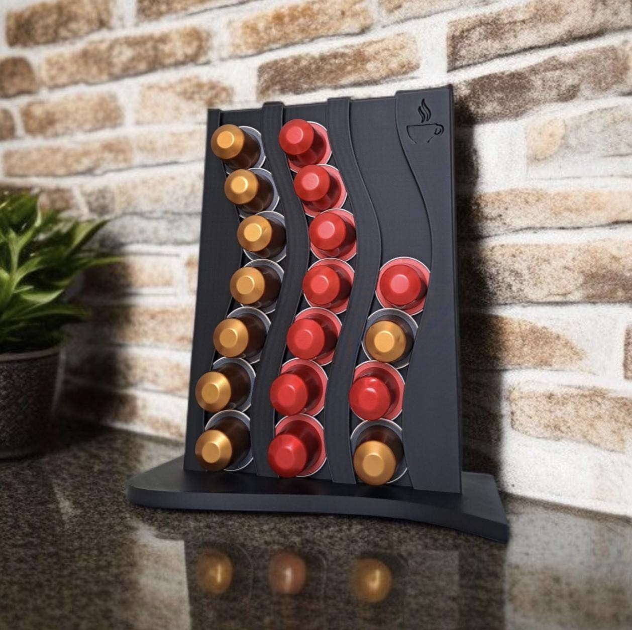 Modern Vertical Nespresso Capsule Holder – Coffee Station Organizer