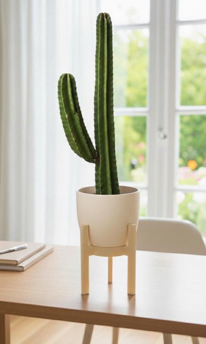 Casanova Aesthetic Plant Stand – Minimalist Modern Pot Holder – Indoor Planter Riser – Scandinavian Home Decor Small Plant Stool