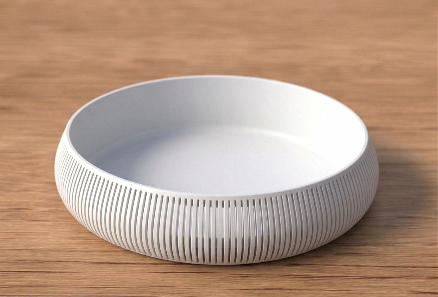 Japandi Catchall Bowl, Minimalist Valet Tray, Modern Entryway Organizer, Ribbed Decorative Bowl, Neutral Key Bowl, Bedroom Nightstand Decor