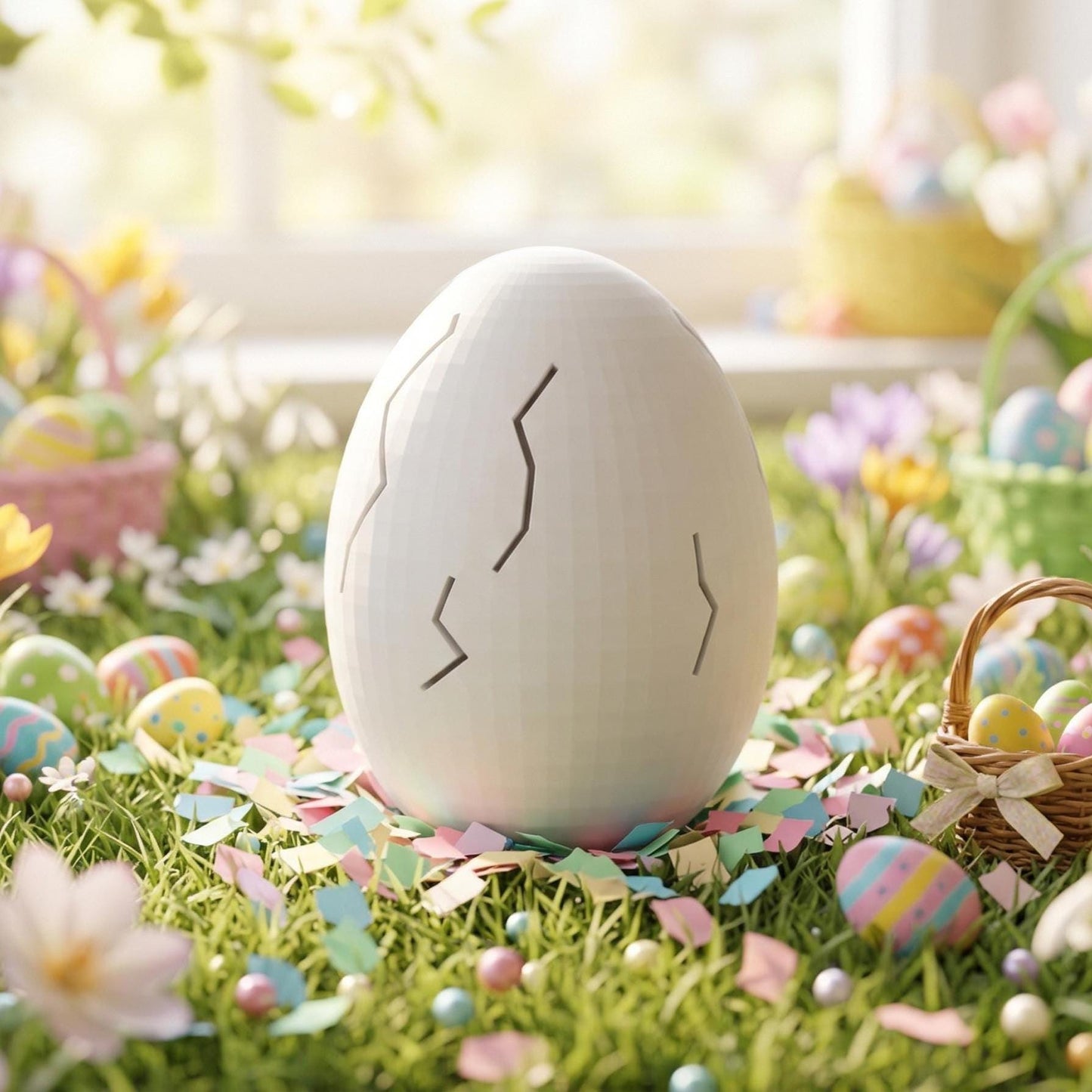 Surprise Easter Egg with Cute Animal Inside Personalized or Random Animal Easter Basket Stuffer Spring Gift for Kids Easter Decor